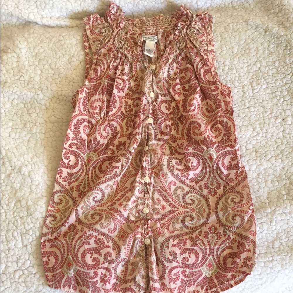Paisley tank top blouse